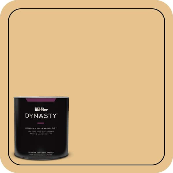BEHR DYNASTY 1 qt. #T17-02 Gold Hearted Eggshell Enamel Interior Stain-Blocking Paint and Primer