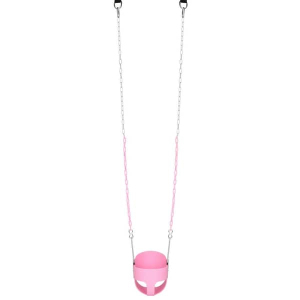 Highback Bucket Toddler Swing Set Infant Swing Seat, Pink