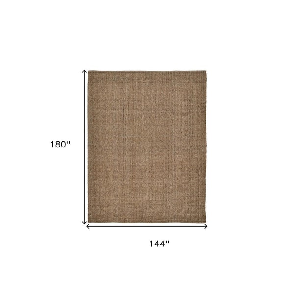 12 x 15 Brown Solid Color Area Rug