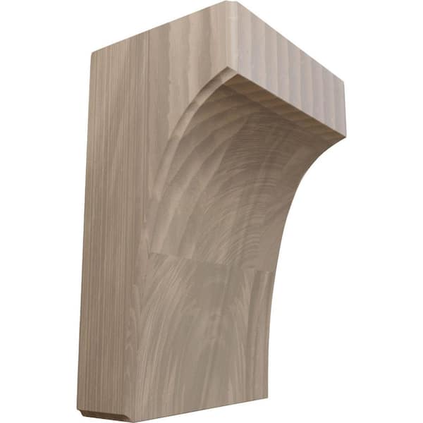 Ekena Millwork 4 in. x 5-1/2 in. x 8 in. Unfinished Walnut Clarksville Corbel