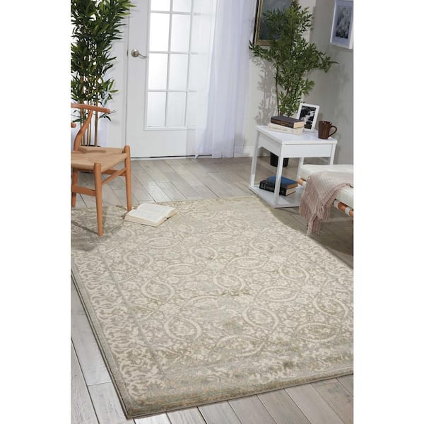 Euphoria Grey 7 ft. x 10 ft. Geometric Traditional Area Rug