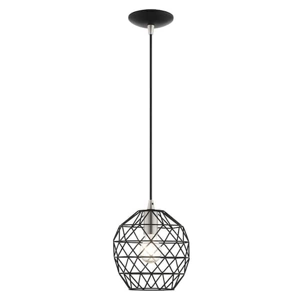 AVIANCE LIGHTING Densmore 1-Light Black Pineapple Mini Pendant