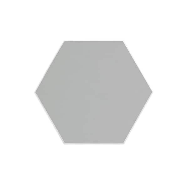 WallPOPs Hexagon Grey 6 in. x 6 in. SPC Peel and Stick Luxury Wall Tile Sample