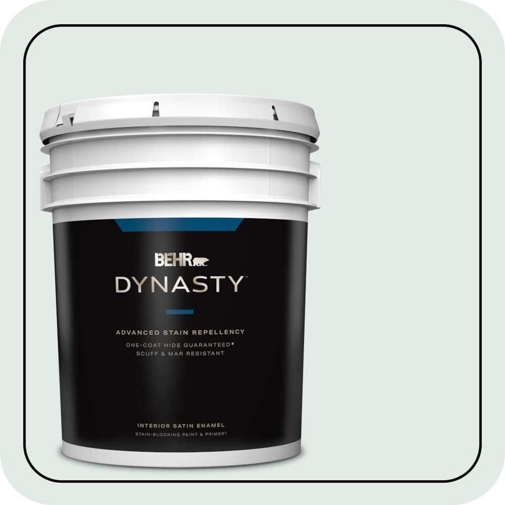 5 gal. #ICC-37 Beach Glass Satin Enamel Interior Stain-Blocking Paint & Primer price history on PriceWatchPro