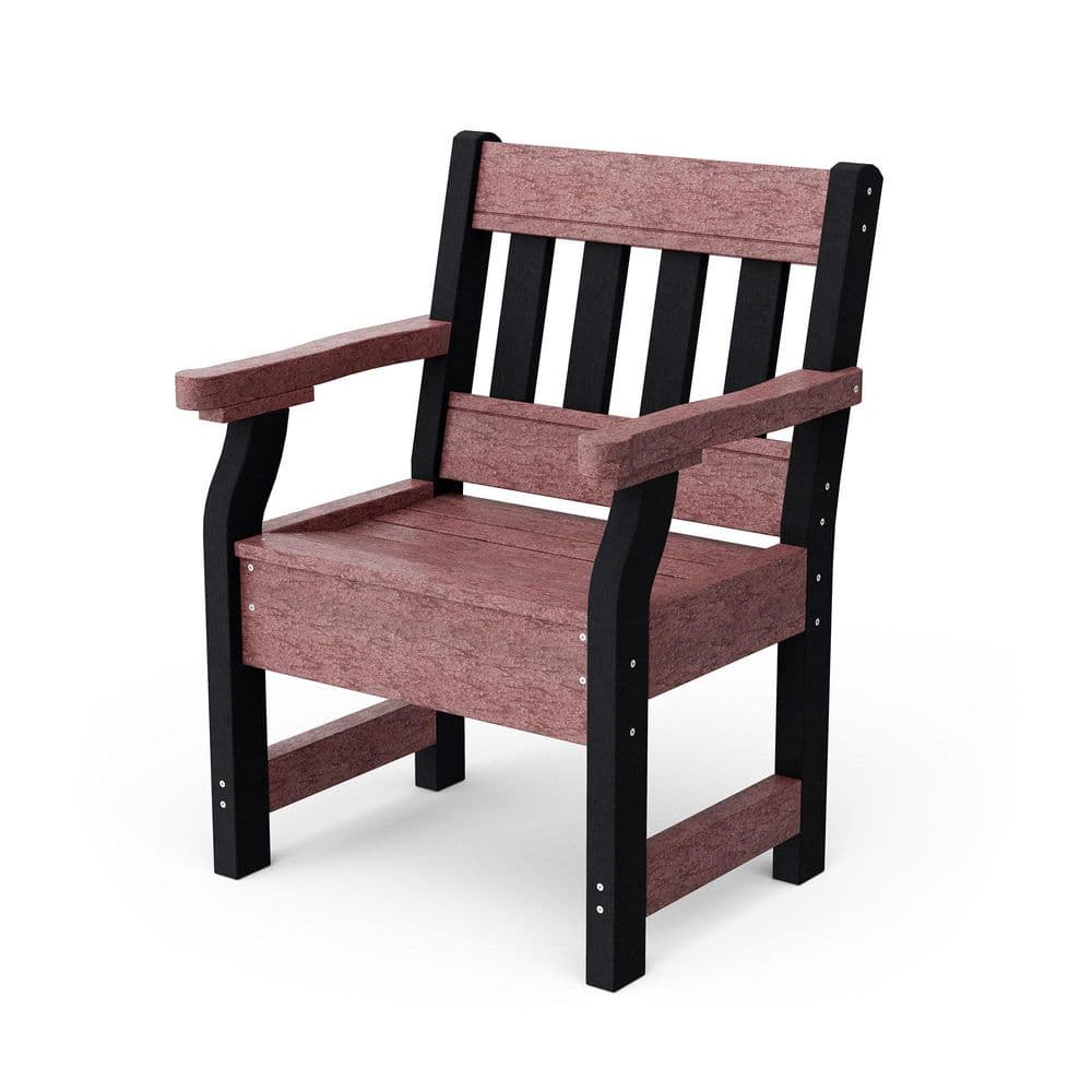 Heritage Cherrywood and Black HDPE Plastic Outdoor Garden Chair price history on PriceWatchPro