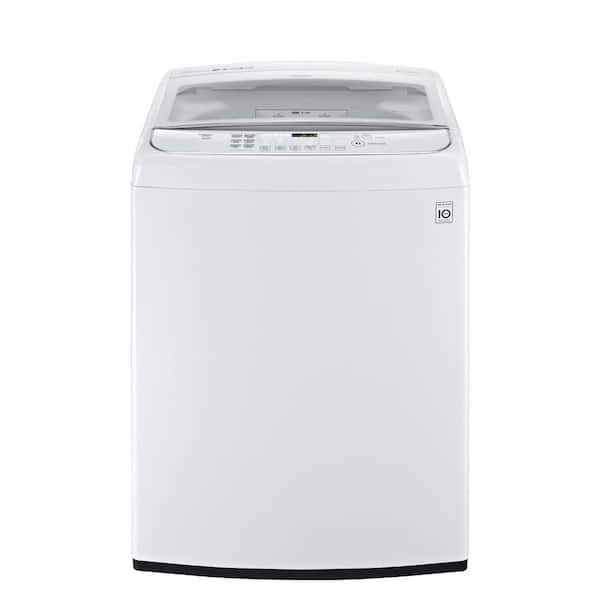 LG 4.9 cu. ft. High-Efficiency Top Load Washer with Steam and TurboWash in White, ENERGY STAR