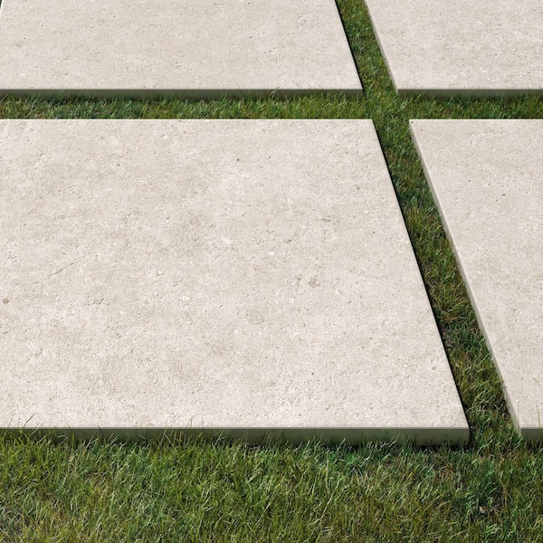 Corso Italia Sample - Pietra Chrome 6 in. x 6 in. x 0.75 in. Concrete Look Porcelain Paver
