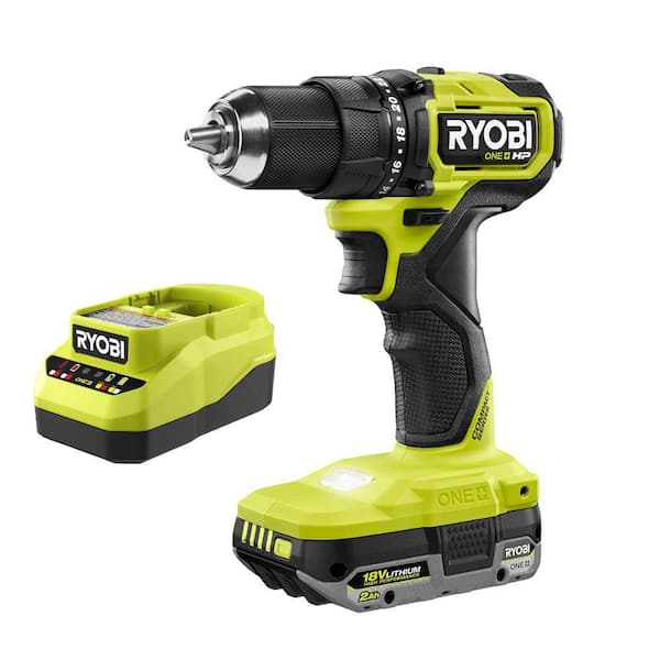 ONE+ HP 18V Brushless Cordless Compact Drill/Driver Kit with 18V 2.0 Ah HIGH PERFORMANCE Battery and Charger