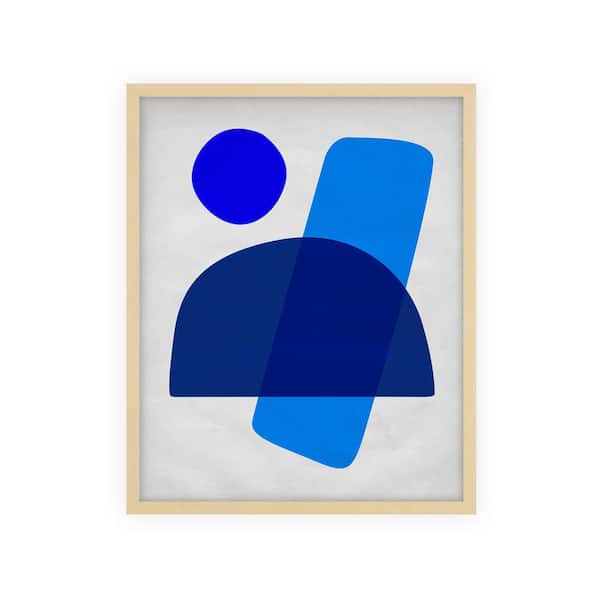 Unbranded Abstract Nature Shapes Framed Abstract Art Print 42 in. x 34 in.