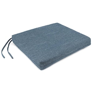 19 in. L x 17 in. W x 2 in. T Outdoor Seat Cushion in Tory Denim