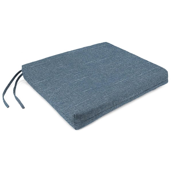 Jordan Manufacturing 19 in. L x 17 in. W x 2 in. T Outdoor Seat Cushion in Tory Denim