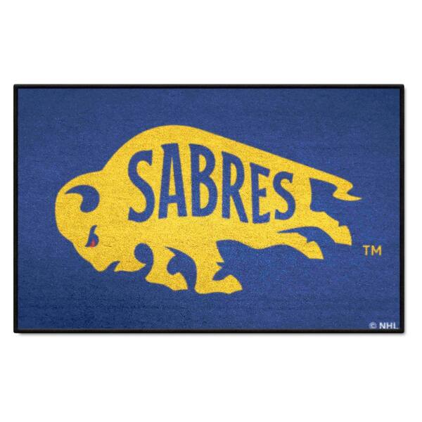 FANMATS Blue 19 in. x 30 in. Buffalo Sabres Starter Mat Accent Rug