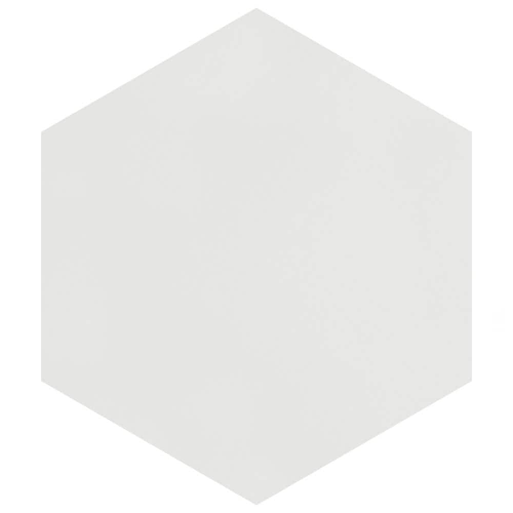 Textile Basic Hex White 8-5/8 in. x 9-7/8 in. Porcelain Floor and Wall Take Home Tile Sample price history on PriceWatchPro