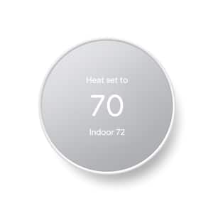 Nest Thermostat - Smart Programmable Wi-Fi Thermostat - Snow