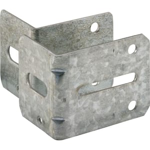 1 ea. #1 and #3 Heavy Zinc Plated Garage Door Track Brackets with Fasteners (2-pack)