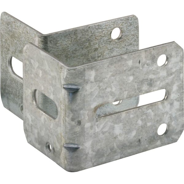 Prime-Line 1 ea. #1 and #3 Heavy Zinc Plated Garage Door Track Brackets with Fasteners (2-pack)