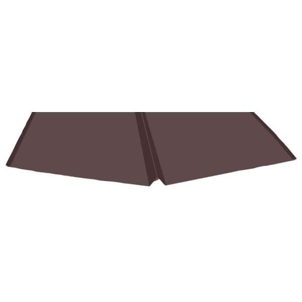 Amerimax Home Products 24 in. x 10 ft. Royal Brown 26-Gauge Galvanized Steel W-Valley Flashing
