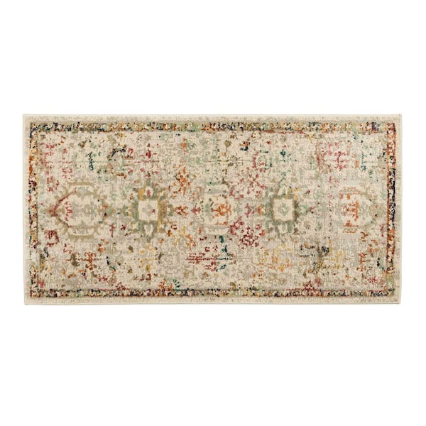 Medallion Multi Doormat 2 ft. x 4 ft. Spice Abstract Area Rug