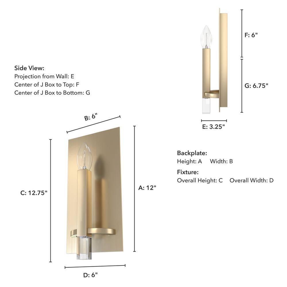 Alturas Gold 12.75'' Elegant Direct Wired Wall Sconce