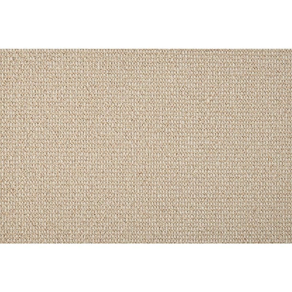 6 in. x 6 in. Loop Multi Level Carpet Sample - Sand Harbor - Color Flax/Ivory