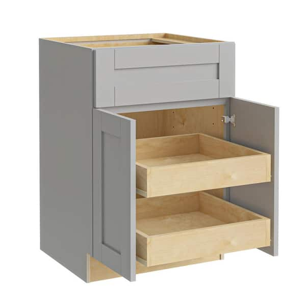 Contractor Express Cabinets Arlington Vesper White Plywood Shaker Stock  Assembled Corner Kitchen Cabinet Soft Close 36 in W x 21 in D x 34.5 in H  EZR3621LSS-AVW - The Home Depot