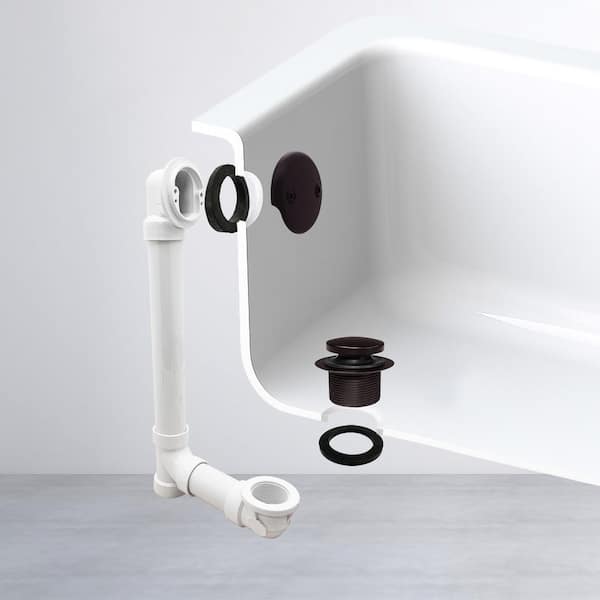 Westbrass 1-1/2 in. Sch. 40 PVC Tip-Toe Drain Kit D4932-12 - The