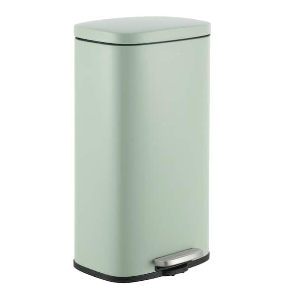 Curtis 8-Gal. Step-Open Trash Can, Pistachio Gelato