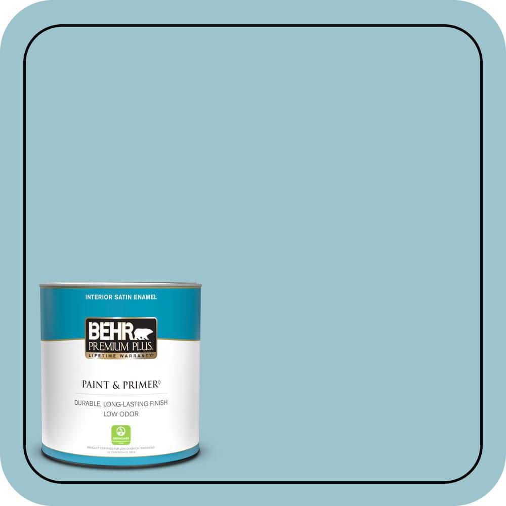 1 qt. #ICC-99 Alluring Blue Satin Enamel Low Odor Interior Paint & Primer price history on PriceWatchPro