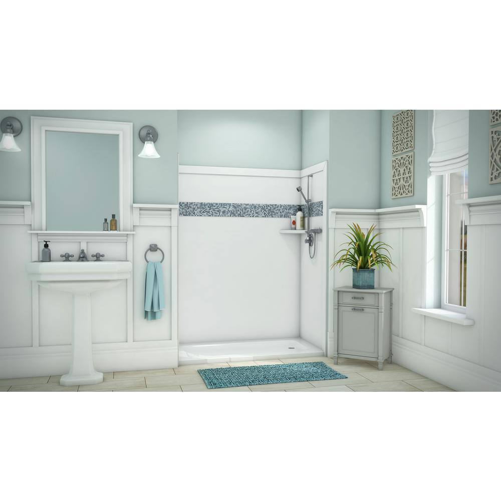 White Composite Mosaic Wall Accent Trim Kit