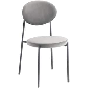 Euston Grey Velvet Dining Chair