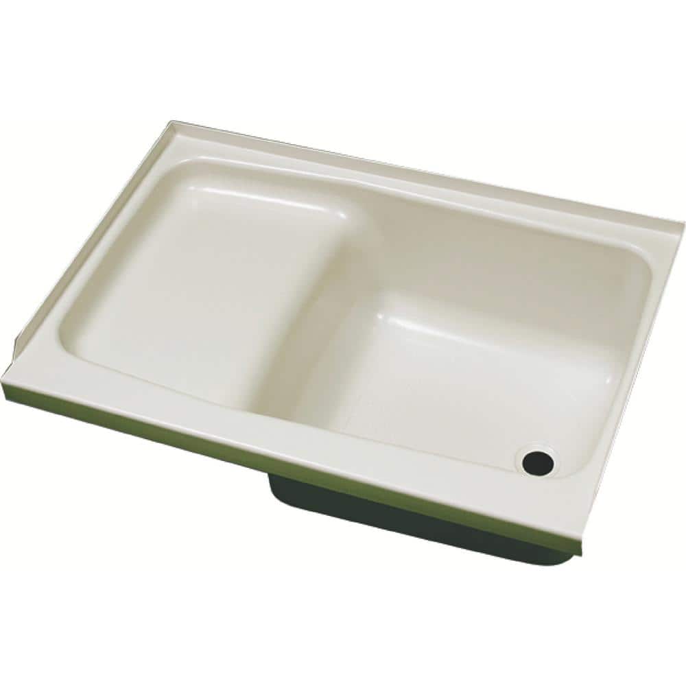 Right Drain Step Tub, 24 in. x 36 in., Parchment price history on PriceWatchPro