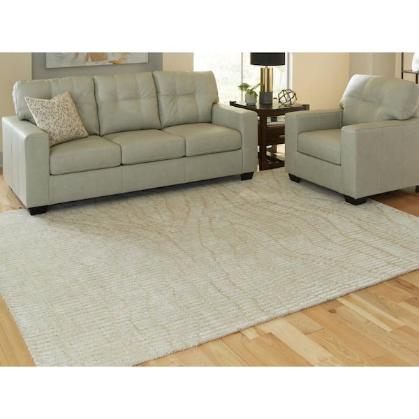 Jaseena 8 ft. x 10 ft. Beige/Brown Abstract Area Rug