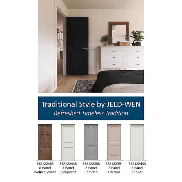 JELD-WEN 32 in. x 80 in. Colonist 6 Panel Right-Handed Textured