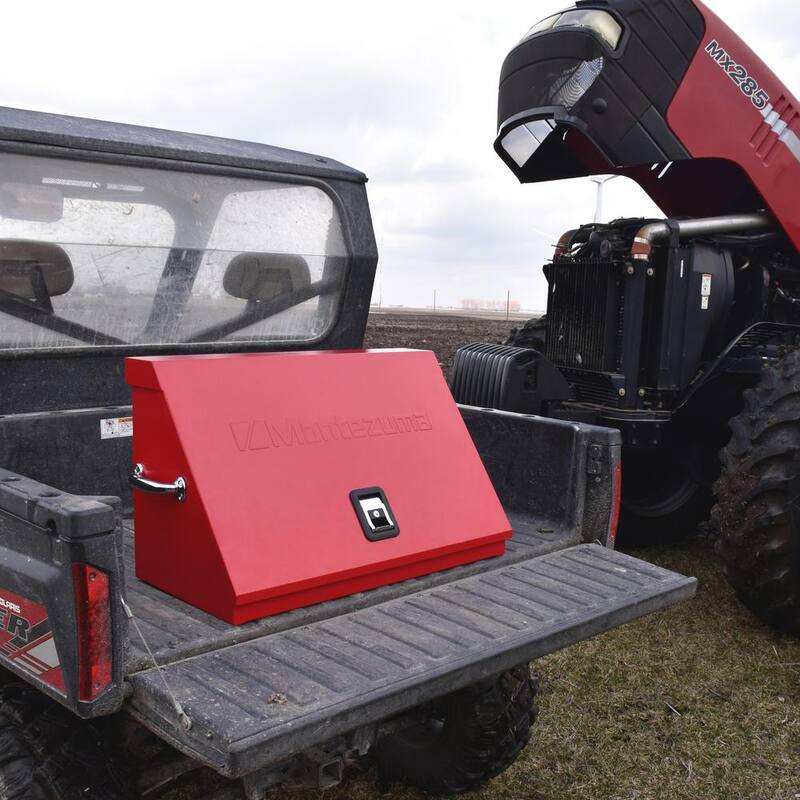 31 in. W x 16 in. D Portable Red Triangle Top Tool Chest for Sockets, Wrenches and Screwdrivers