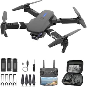 Drone with Dual Camera Foldable RC Quadcopter 1080P FPV Video 3 Batteries and Carrying Case Included
