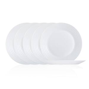 Harena White Dessert Plate Set (6-Piece)