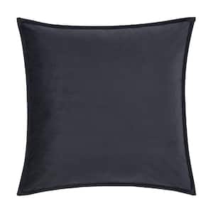Toulhouse Indigo Polyester 20 in. Square Decorative Throw Pillow Cover 20 x 20 in.