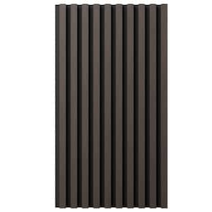 AcousticPro 1 in. x 1 ft. x 8 ft. Noise Cancelling Traditional MDF Sound Absorbing Panel in Carbon Grey (2-Pack)