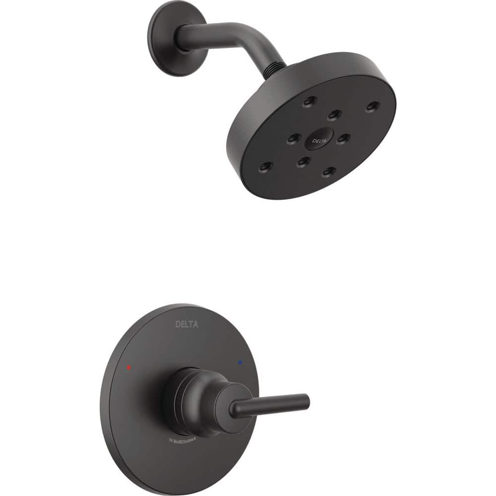 Delta Trinsic 1-Handle Wall Mount Shower Faucet Trim Kit in Matte