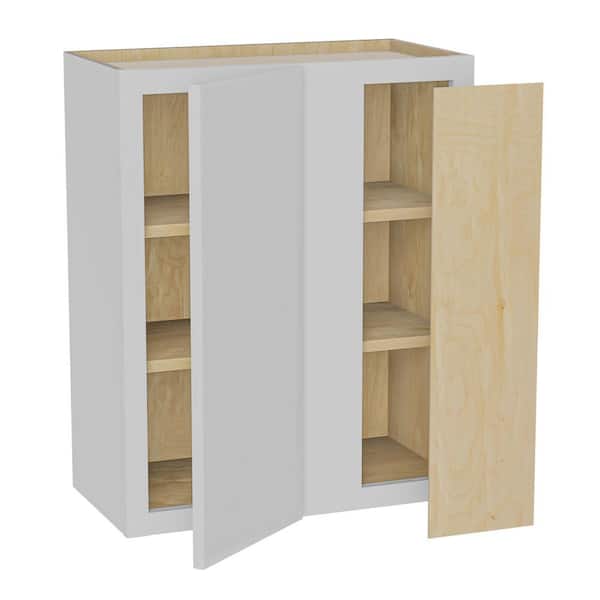 Hargrove 24 in. W x 12 in. D x 30 in. H Assembled Plywood Blind Wall Kitchen Cabinet in Vesper White with Soft Close RH