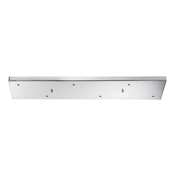 POLISHED CHROME STEEL DEEP CEILING CANOPY WITH LOOP FOR LIGHT FIXTURES 54678J 