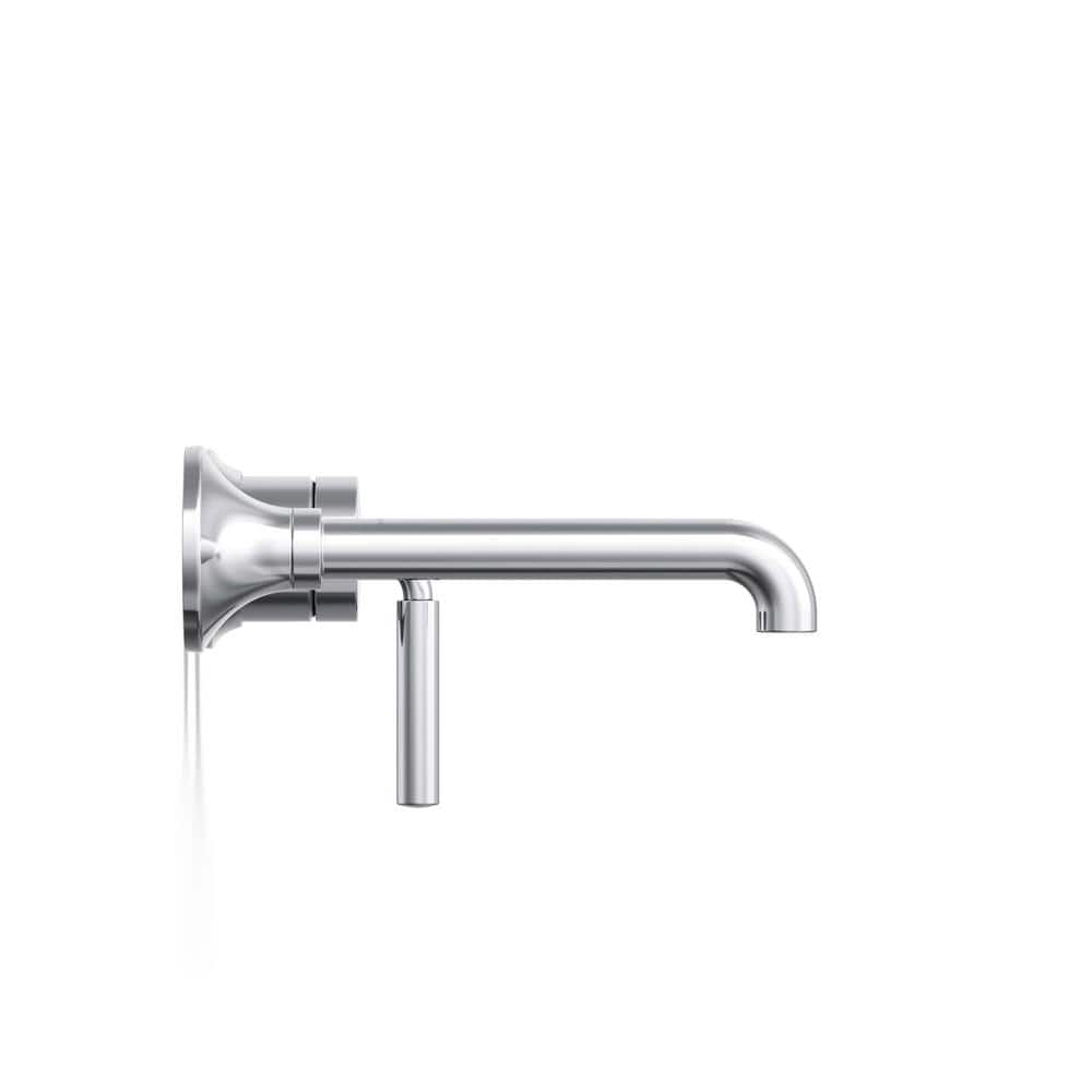 Tone Polished Chrome Single-Handle Wall-Mount Bathroom Faucet