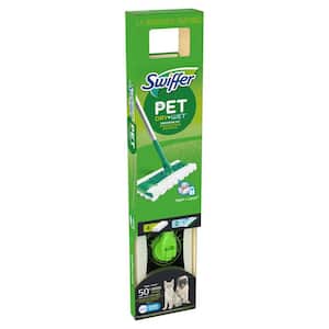 Sweeper Pet 2-in-1, Dry and Wet Multi-Surface Floor Cleaner, Sweeping and Mopping Starter Kit (1-Sweeper Mop, 6-Pads)
