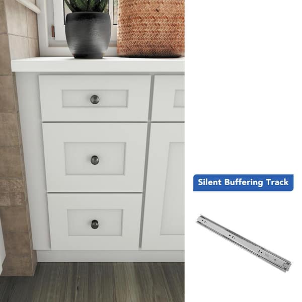 15 in. W x 21 in. D x 34.5 in. H Ready to Assemble Solid Wood Shaker Drawer Base Bath Cabinet in Oak