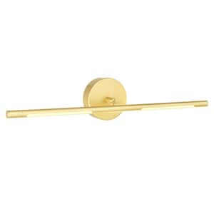 Oskil LED Integrated Wall Light With Satin Gold Finish