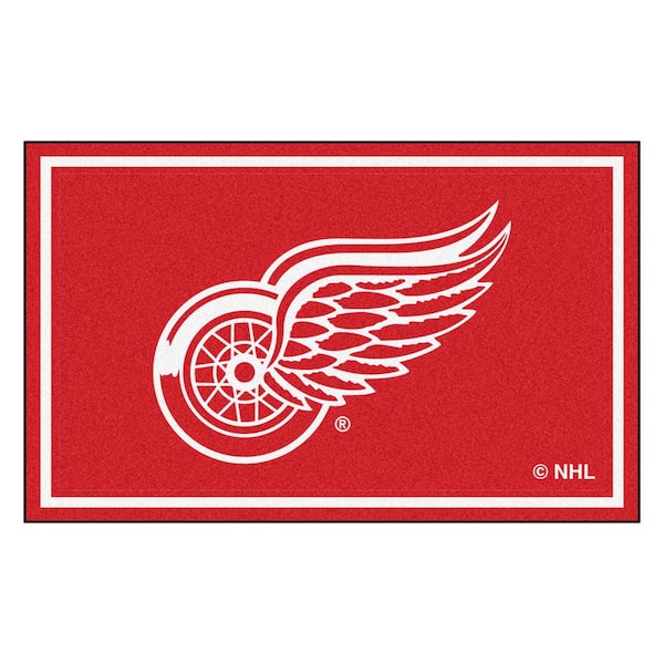 FANMATS Detroit Red Wings 4 ft. x 6 ft. Area Rug