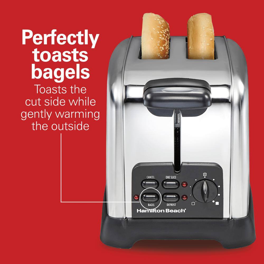 Hamilton Beach Stainless Steel 2-Slice Wide Slot Toaster