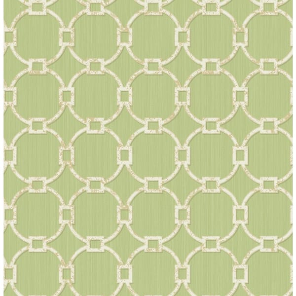Brewster Monte Carlo Green Links Paper Strippable Roll (Covers 56.4 sq. ft.)