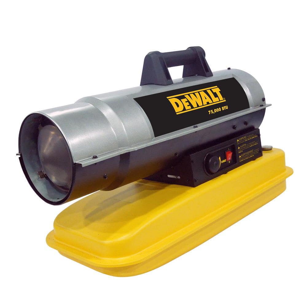 DEWALT 75,000 BTU Forced Air Kerosene Outdoor Heater (1,750 ft