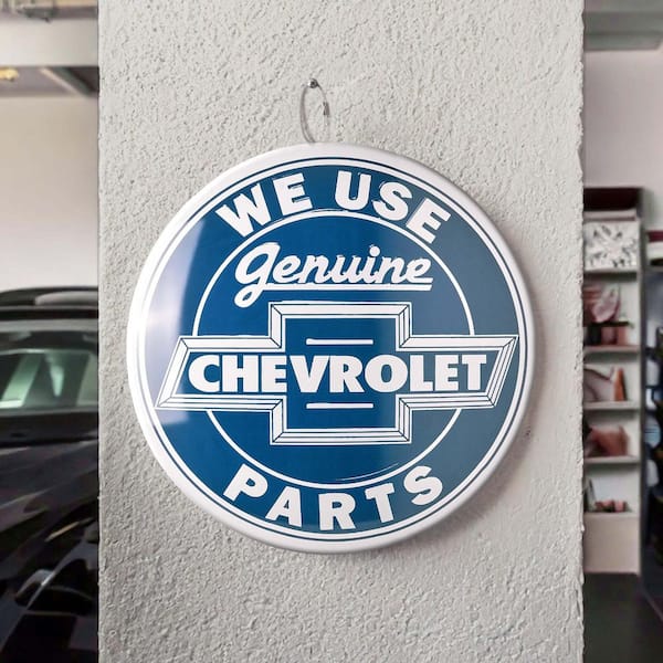 American Art Decor Dome Shaped Metal Wall Art Sign-Mechanic Decor